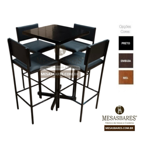 Mesa Bistrô Alta para Área Externa de Bares e Restaurantes São Paulo - Cod: 1948